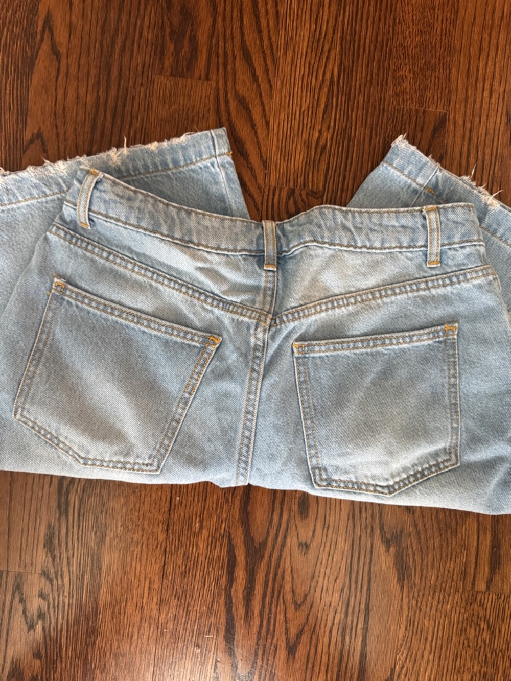 FUTURE COLLECTIVE Light Blue Denim Bermuda Shorts - - Picture 6 of 6
